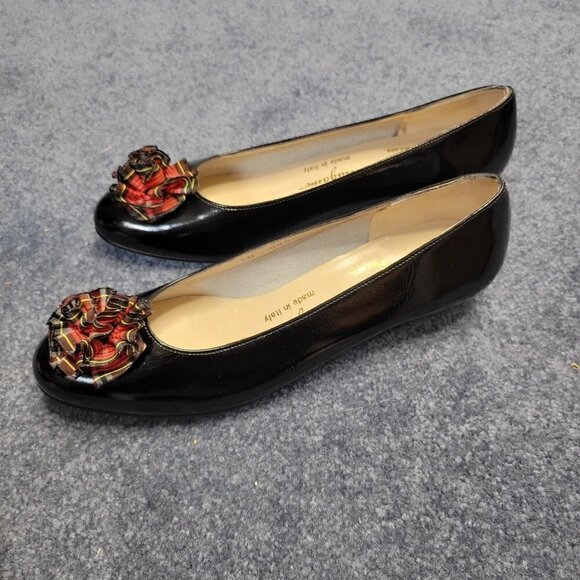 New - Salvatore Ferragamo Vintage Black Pumps Women Size 6.5 - Picture 14 of 16